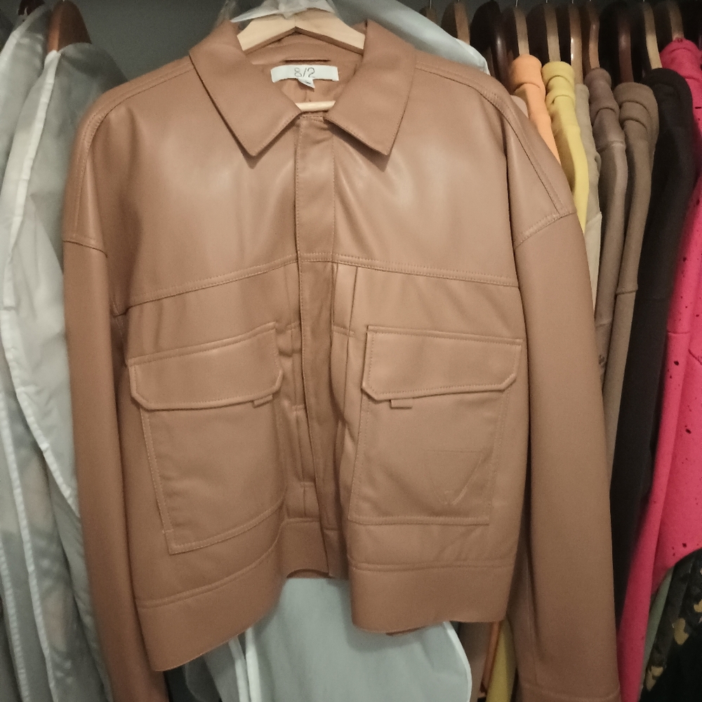 Hudson Faux Leather Jacket